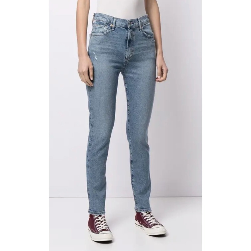 Citizens of Humanity Olivia High Rise Slim Ankle Jeans Light Wash Size 28